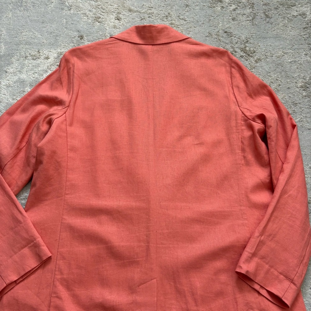 Linen Blend A New Day Women’s Coral Single Button Blazer With Pockets Size Large - Picture 13 of 13